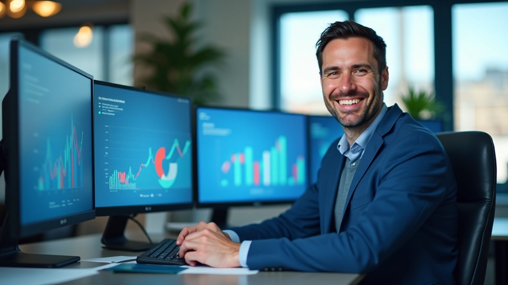 Makroekonómické údaje zobrazené v tabulkách a grafech na pracovní ploše analytika